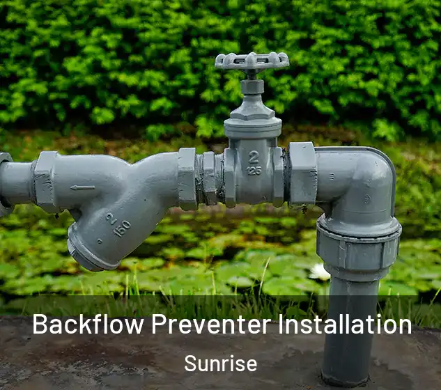  Backflow Preventer Installation Sunrise